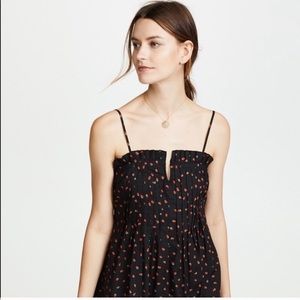 Madewell Pintuck Cami Dress Straweberry